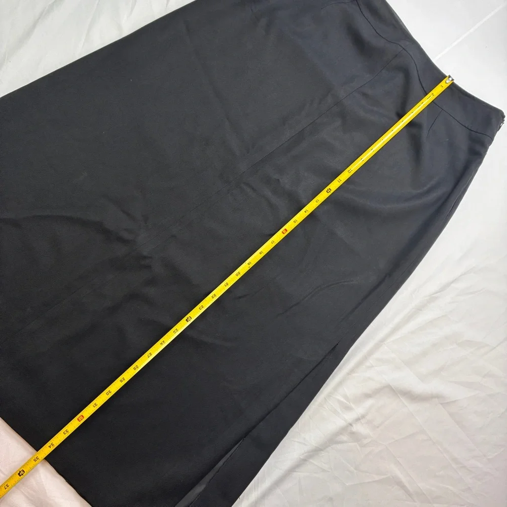 Talbots Wool Classic Black A-Line Skirt